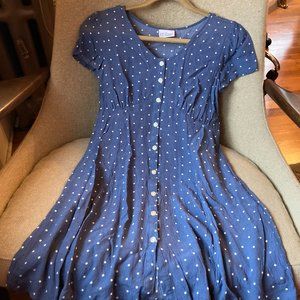 Gap Teen Polka Dot Button Front Dress